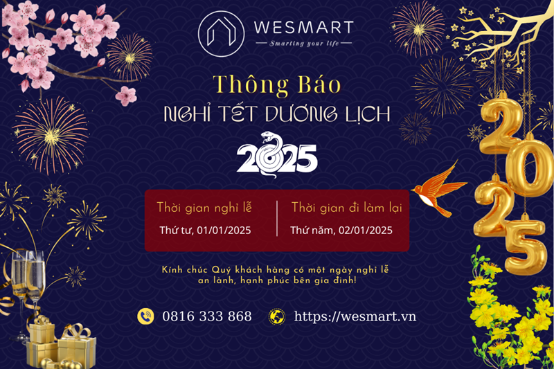 THÔNG BÁO NGHỈ TẾT DƯƠNG LỊCH 2025